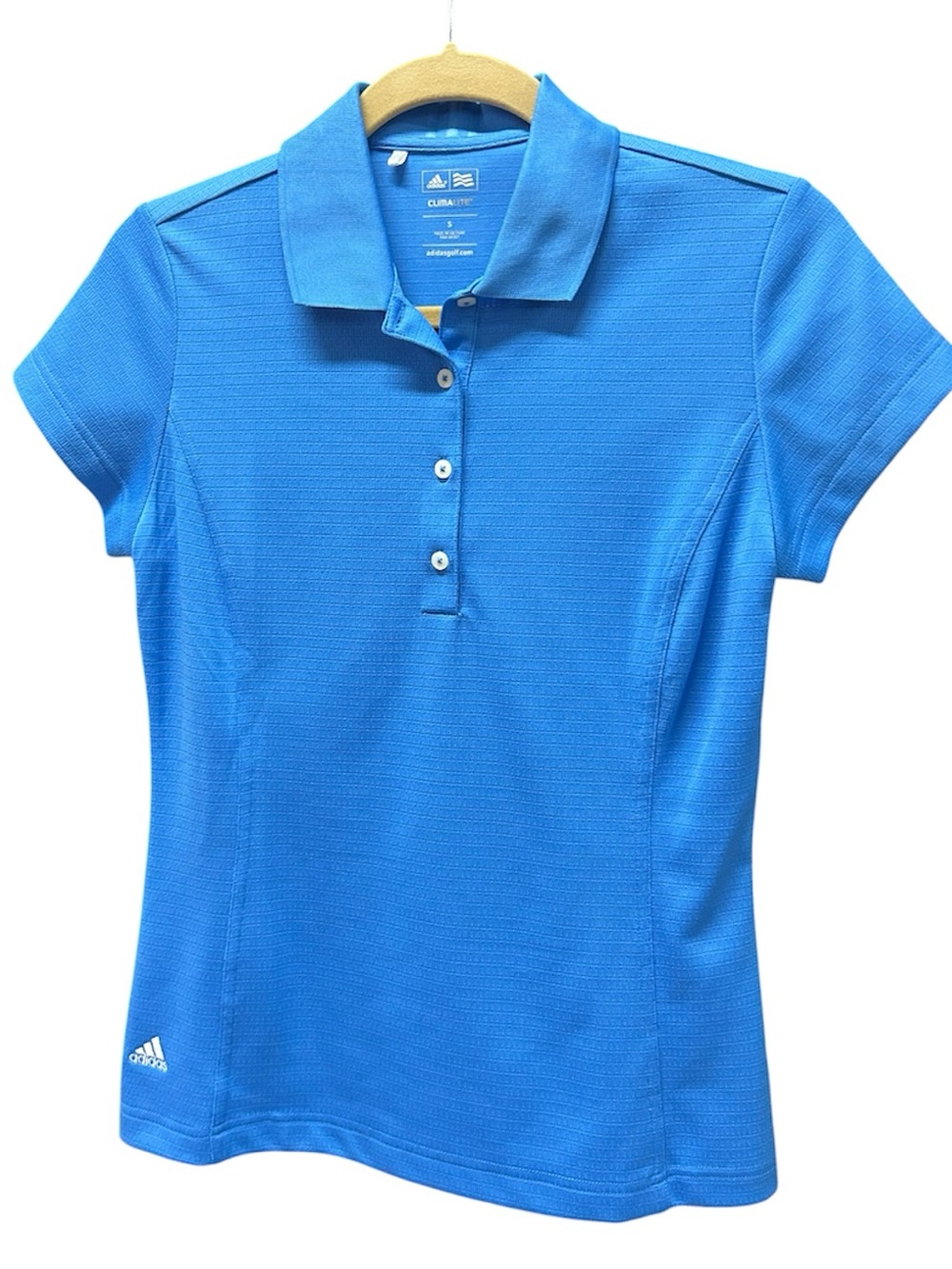 adidas Bright Blue Climalite Golf Polo small